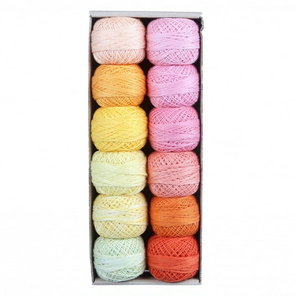 Valdani Pearl Cotton Ball Size 12 109yd Delicious Ice Cream