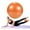 Orange, variant on GOGO Exercise Ball for Physical Therapy, Black Pilates Ball 9 Inch Mini Yoga Balls for Stability Balance Barre Core Stretching