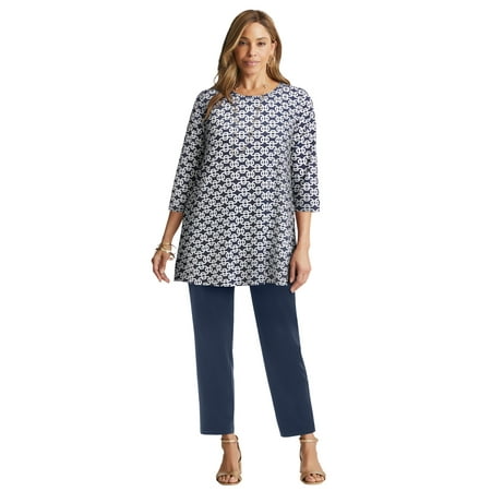 Jessica London Women's Plus Size 2-Piece Stretch Knit Mega Swing Set