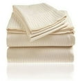 thumbnail image 4 of 1800 Series Embossed Striped Bed Sheet Collection 4-Piece Ultra Soft Microfiber, 4 of 9