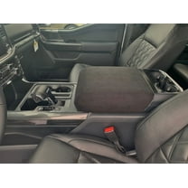 Auto Console Covers- Fits The 2021-2024 Ford F-150 Center Console Armrest Cover Fleece Fabric- Black…