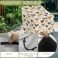 thumbnail image 4 of Renewold Waterproof Outdoor Chair Covers Anti-UV Wind-Proof Patio Swivel Chair Covers for Lawn Patio Furniture Fits up to 32W x 35D x 36H Inches, Chicken Hen Egg Print, 4 of 7
