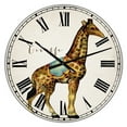 thumbnail image 1 of DesignArt Circus Animals Giraffe Large Wall Clock, 1 of 2