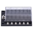 thumbnail image 2 of 12 Ways Blade Fuse Box Block 32V M5 Stud Plastic Cover with LED Indicator Light for Car Marine, 2 of 5