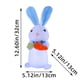 thumbnail image 3 of Yunuuuoa Easter Bunny Figurine with LED Light, Glowing Plush Rabbit Doll Decor, Holiday Home Desktop Tabletop Decoration for Easter Christmas Party Gift, 3 of 6