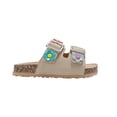 thumbnail image 2 of bebe Girl's Sandals – Adjustable Footbed Sandals with Cherry Charm, Flower Charm & Multi Charm Buckle Slides for Girls, 2 of 7
