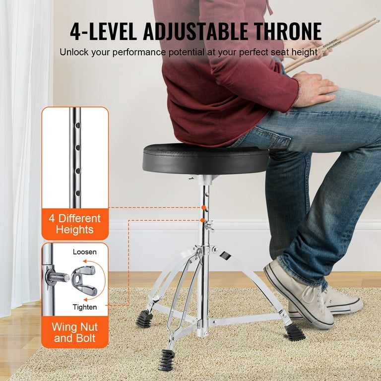 KFFKFF Adult Drum Set, 5-Piece Kit, 22
