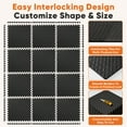 thumbnail image 5 of EDX 24 inch EVA Foam Tiles, 36P Puzzle Exercise Mat for Home Gym & Floor Padding, Black, 5 of 8