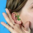 thumbnail image 6 of Funny Gecko Ear Clip Wrap Jewelry No Piercing Oddity Quirky Weird Animal Earring Unique For Women Men, 6 of 8