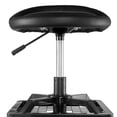 thumbnail image 3 of Dranite Rolling Shop Stool with Backrest, Adjustable Height Garage Chair with 5 Caster Wheels, 300 lbs Capacity for Workshop, Garage, Kitchen, Salon, 3 of 6