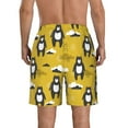thumbnail image 3 of Naloa Cartoon Bear Yellow Men's Beach Shorts, Surfing shorts, Swim trunks, Quick Dry Swim Trunks for Surfing Beach Fun - 3X-Large, 3 of 9