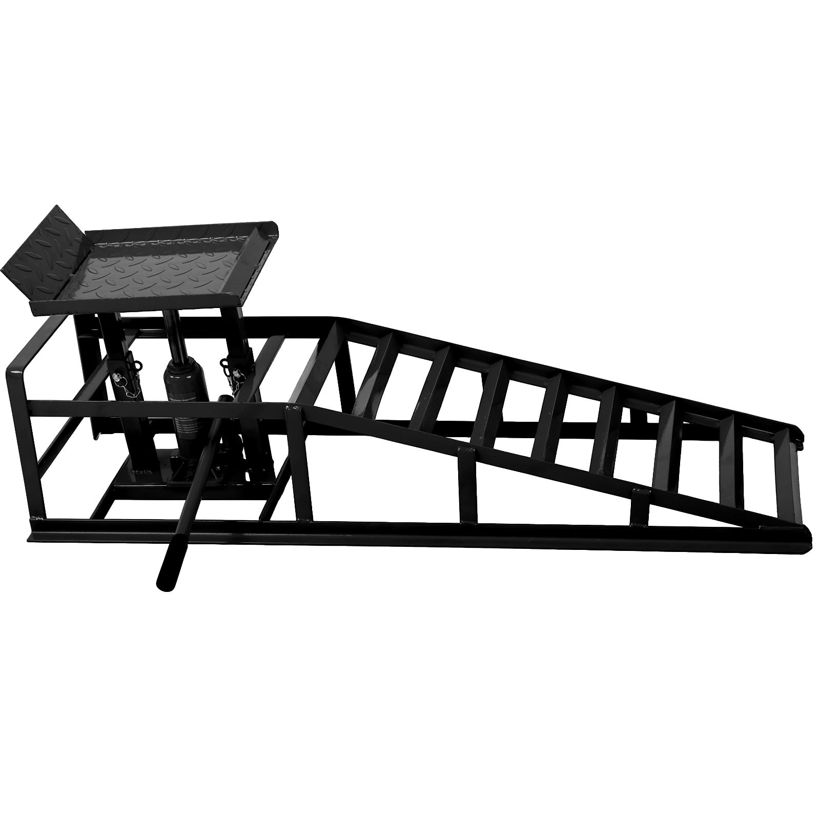 2 Pack Auto Car Truck Service Ramps Lifts, Garage Car Lift Hydraulic Ramps Black 5 Ton,Automotive Hydraulic Lift Repair Frame Lift