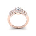 thumbnail image 3 of Natural 1.25ct Round Cut Diamond Prong Cluster Bridal Flower Engagement Ring Solid 14K Gold GH SI2, 3 of 3