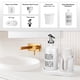 thumbnail image 5 of Dispensador de enjuague bucal BYAWAY con portavasos y 14 tazas, color blanco, 5 of 7