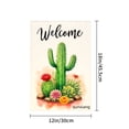 thumbnail image 4 of Amhnf Welcome Cactus And Succulents Garden Flag For Home Outdoor Garden Yard Decor 12x18 inch, 4 of 5