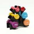 thumbnail image 3 of Dumbbell Rack, 3 Tier Vertical Dumbbell Weights Rack Set 6 Hand Exercise Fitness Gym Dumbells, Hex Dumbbell Storage, Dumbbell Tree, Hand Weight Tower Stand Gym Dumbbell Rack Dumbbells Rack Fitness, 3 of 5