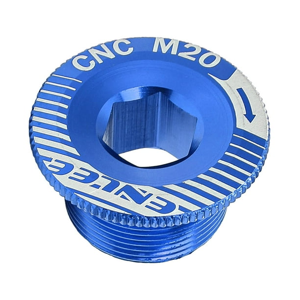 Tornillo de tapa de manivela de aluminio ligero Perno de juego de bielas Fijación del brazo de manivela Plato Azul