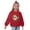 Red, variant on Odeerbi Toddler Girls Christmas Cotton Hoodies Fall Winter Pullover Hooded Sweatshirts Fall Winter Santa Claus Print Long Sleeve Sweater Top Toddler Clothes Green