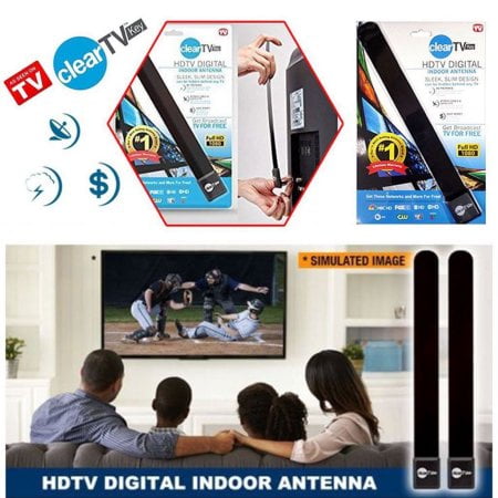 LESHP Clear TV Key HDTV FREE TV Digital Indoor Antenna Ditch Cable As Seen  on TV - Walmart.com - Walmart.com