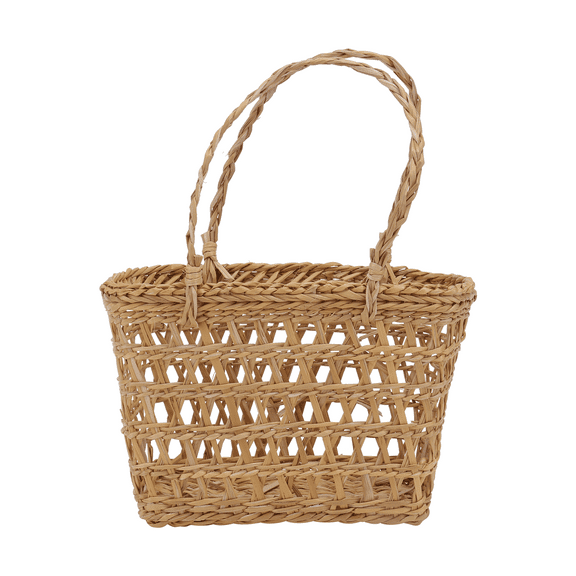 Basket Flower Picnic Wicker Hamper Baskets Woven Vase Seagrass Rattan Storage Wedding Belly Breakfast Plant Vegetable