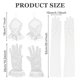 thumbnail image 4 of Guardurnaity 4 unids/set guantes sin dedos hechos con encaje para boda Cosplay exquisita artesanía guantes de novia de estilo Vintage guantes y mitones Blanco, 4 of 6
