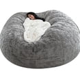 thumbnail image 1 of Lazy Sofa Bean Bag Artificial Fur Bean Bag Bean Sofa, 1 of 2