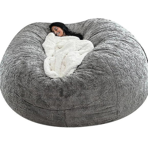 Lazy Sofa Bean Bag Artificial Fur Bean Bag Bean Sofa (without Filler)