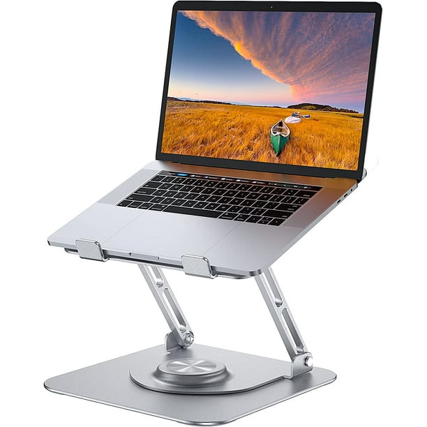 Laptop Stand for Desk, Adjustable Computer Stand with 360° Rotating