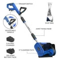 thumbnail image 7 of SOYUS 20V Cordless Snow Shovel, Electric Snow Shovel with Adjustable Front Handle&Dust Bag, Blue, 7 of 7