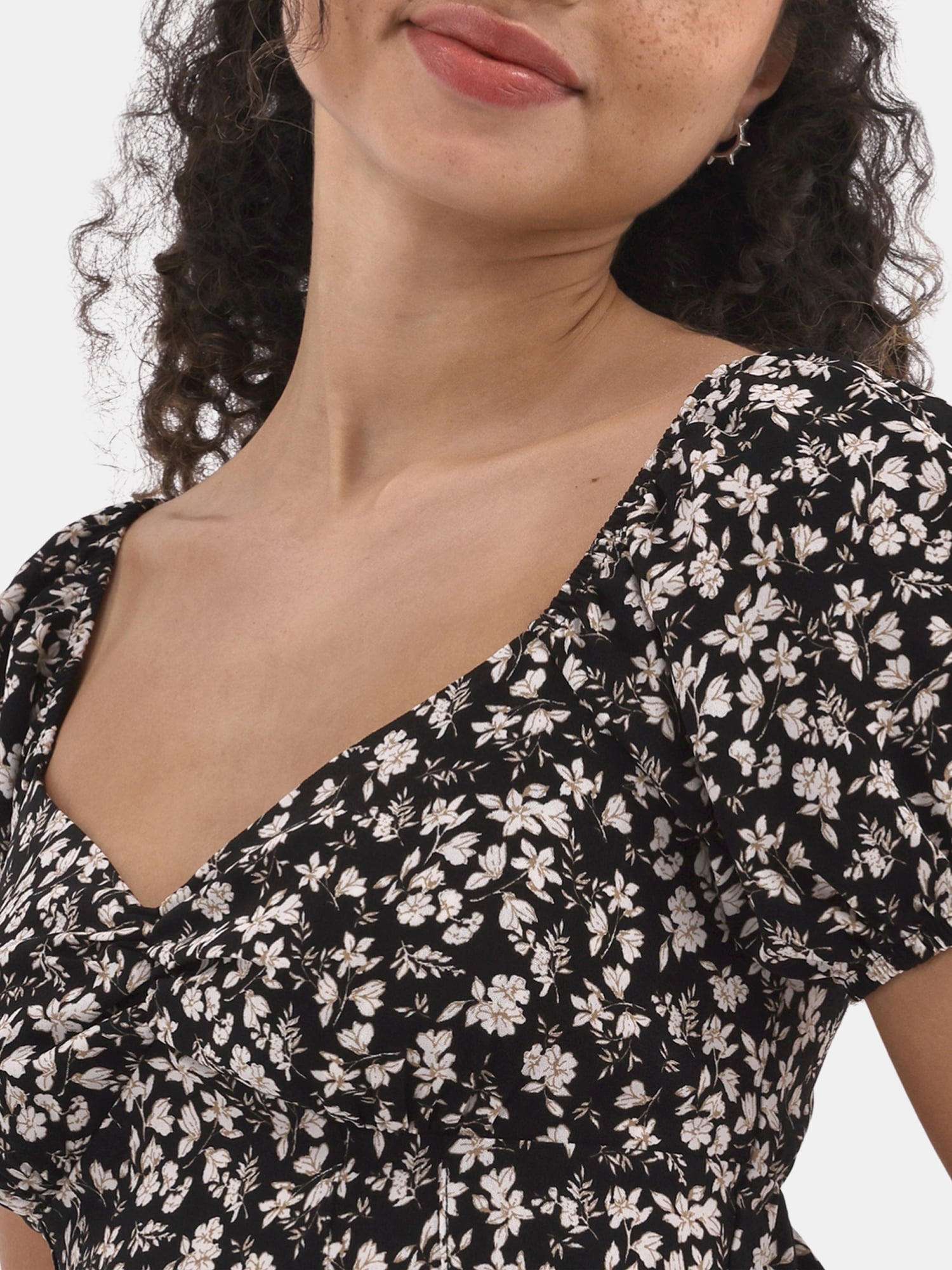 No Boundaries Woven Midi Dress, Women’s