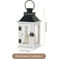 thumbnail image 2 of Memorial Lanterns Remembrance Gifts for Loss of Loved Ones with LED Candle, White Bereavement Funerary  with Remote Control, 2 of 7
