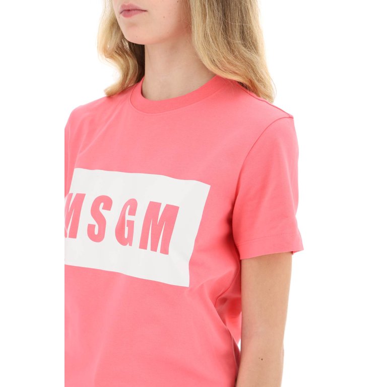 Msgm logo box t-shirt - Walmart.com