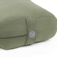 thumbnail image 5 of Yoga Meditation Cushion, 25" x 12" Rectangular Bolster with Removable Cover - Olive Green, 5 of 5