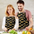 thumbnail image 3 of Cartoon Construction Vehicles Trucks Apron-Garden Aprons for Women with Pockets-Cotton Linen Waterproof Kitchen Cooking Gardening Aprons Adjustable for Kitchen,Cooking,BBQ and Salon 33x27 Inch, 3 of 7