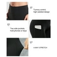 thumbnail image 4 of Stelle Women’s 8” High Waisted Yoga Shorts with Two Side Pockets, 4 of 5