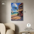 thumbnail image 5 of Art Remedy Modern Coastal Canvas, 24" x 36", Gallery Wrapped, Shopping at the Beach II, 5 of 7