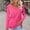 Hot Pink, variant on Spring Tops for Women 2025 Viikei Women's Fall Winter Sweatshirts V Neck,Womens Tops Long Sleeve Dressy Casual,Women's Fashion V-neck Long Sleeve T-Shirts Solid Color Basic Tops Tees Blouses Blue S