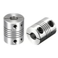 thumbnail image 6 of Uxcell 2PCS Motor Shaft 8mm to 8mm Helical Beam Coupler Coupling 20mm Dia 25mm Length, 6 of 6