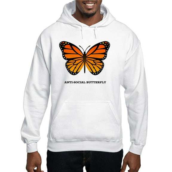 CafePress - Antisocial Butterfly Sweatshirt - Pullover Hoodie, Hooded Sweatshirt