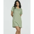 thumbnail image 5 of 3 Pack: Women's Cotton Short Sleeve Nightgowns Sleepshirt Nightshirt (Available In Plus Size), 5 of 6