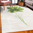 thumbnail image 3 of Watercolor Flower Decorative Rug, Single Poppy Flower on Plain Clear Background Nature Inspired Romantic, Quality Carpet for Bedroom Dorm and Living Room, 6 Sizes, Lime Green, by Ambesonne, 3 of 4