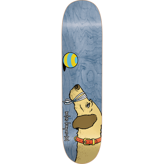 101 Boards Natas Dog Skateboard Deck 7.88 Blue Veneer Sp