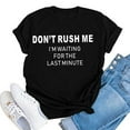 thumbnail image 2 of Womens Summer Tops,Summer Tops for Women 2025 Women Letter Printing Short Sleeve Shirt Casual Tops Blouse, 2 of 3