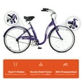 thumbnail image 4 of VIRIBUS Vélo de Plage pour Femmes 24 Pouces Selle et Guidon Réglables Violet, 4 of 14
