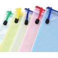 thumbnail image 1 of 10Pcs A4 Size Zipper File Bags 5 Colors Transparent Waterproof PVC Bag for Office Stationery Storage and Business Document Organizer, 1 of 8