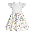 thumbnail image 6 of ATOGUTA Junior Dresses for Teen Girls Ruffle Sleeve Easter Dresses Girl Long Midi Springs Dress Kids Smocked Flare Summer Dress Size 3T-14. Light Blue, 6 of 6