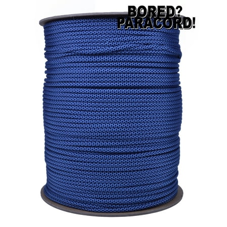 1000 Ft Spool High Quality Best Durability 550 lb Paracord - Tarheel Blue Navy Blue Diamonds Color - Bored Paracord (Best Navy Rates For Advancement)