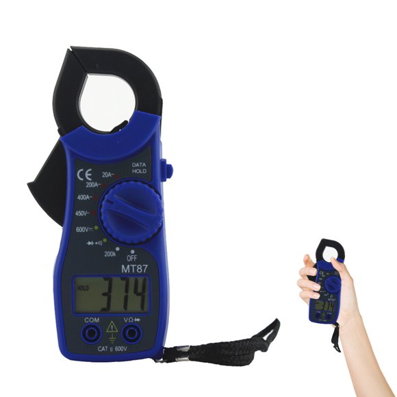 OHOIOLLA Instrumento De Medición Electrónico Azul Con Pinza Para Corriente Y Función De Retención