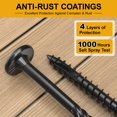 thumbnail image 4 of #14 x 6 Wood Structural Lag Screws 54Pcs Star Drive Decking Wood Screws, Rust Resistant Timber Screws for Timber/Log/Landscaping Wood, 4 of 6