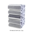 thumbnail image 3 of Grey Oversized Velvet Bath Towels Set 5 Pieces Super Absorbent Fast Drying 27.6 X 55.1 Inches Grey Color, 3 of 6